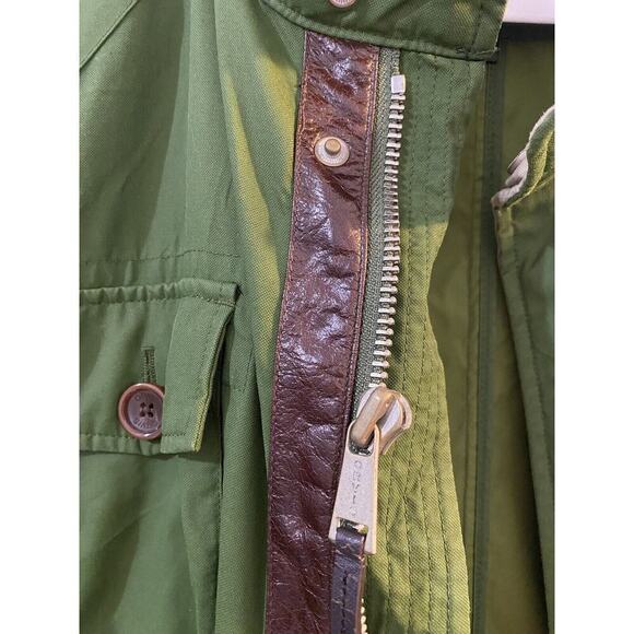 Orvis Jacket Lady Large Barn Chore Hood Green Zip-Up Utility Raincoat Pockets XL - Picture 16 of 16